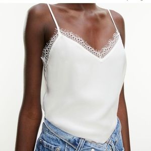 The Kooples White Lace Cami